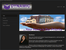 Tablet Screenshot of dynamicpropertymgnt.com